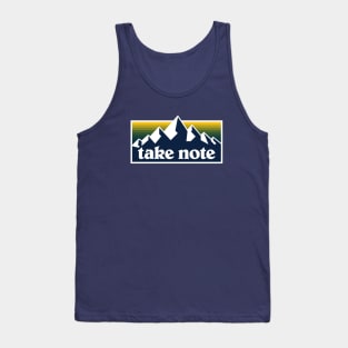 Take Note Mountains 3 Tank Top